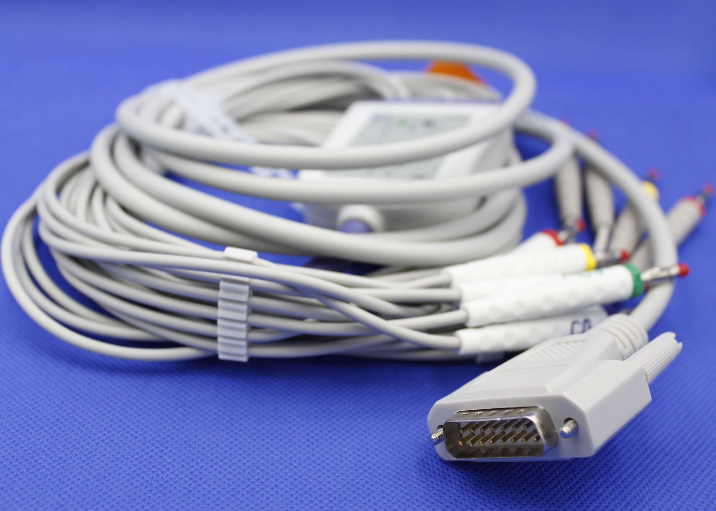 ЭКГ кабель пациента для электрокардиографа Utas (Ютас) Юкард-100, Юкард-200, штекер banana 4мм, IEC