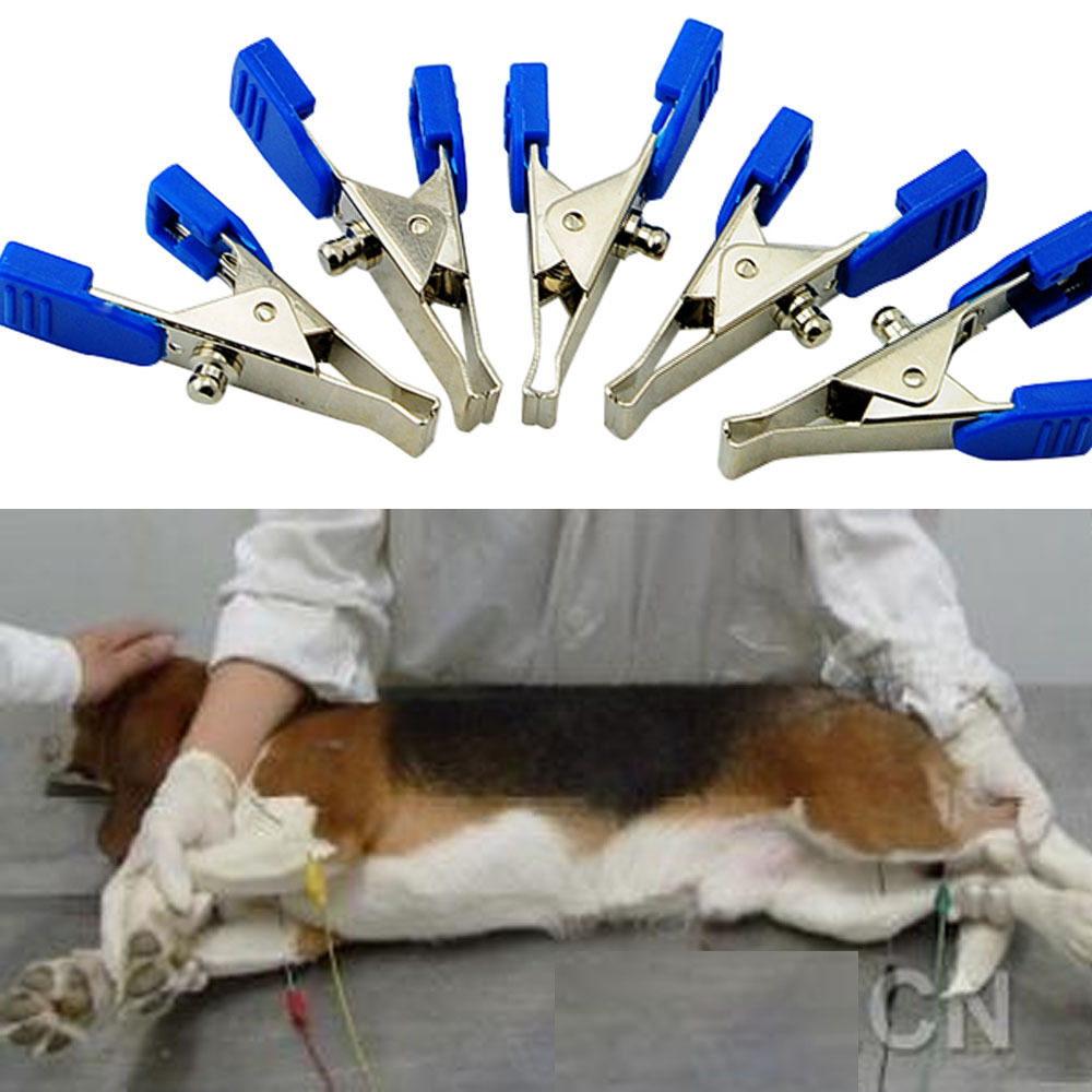 Универсальные ветеринарные электроды зажимы,  кнопка Snap, 5 шт в упаковке