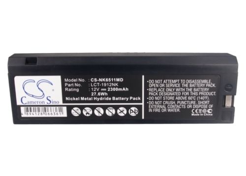 Аккумулятор для электрокардиографа CS-NK6511MD LCT-1912NK, для Nihon Kohden BSM-1100, BSM-2300, BSM-4100, BSM-73, Cardiofax 8110 EKG, TEC7431, TEC7511, TEC7521, и других