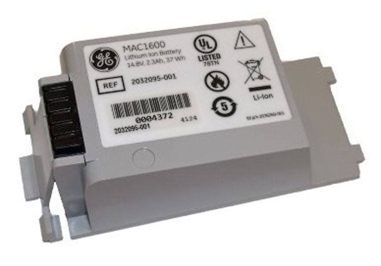 Аккумуляторная батарея для GE MAC 1600, 2032095-001, 14.8V, 2.3Ah