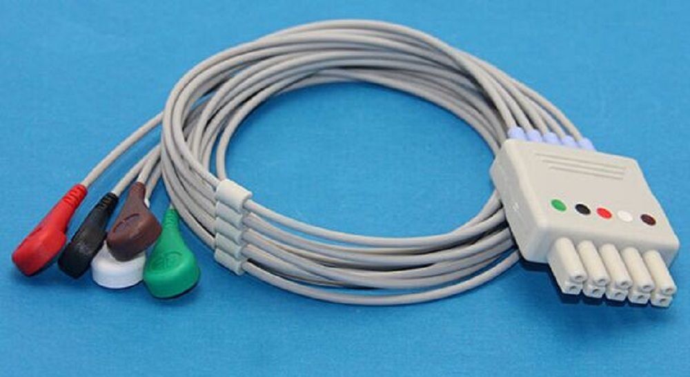 ЭКГ кабель отведений для монитора пациента Drager Siemens  Sirecust серий 200, 400, 600, 700, 900, 1200