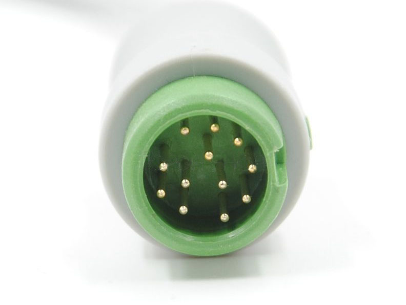 ЭКГ кабель отведений для монитора пациента КАРДЕКС МАР-02-1, цельный, 5 отведений, зажим