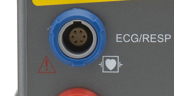 ЭКГ кабель отведений для монитора пациента Armed PC-9000b, Армед, 6 штырьков (pins), 1 ключ, синий, 3\5 отведений, зажим\кнопка