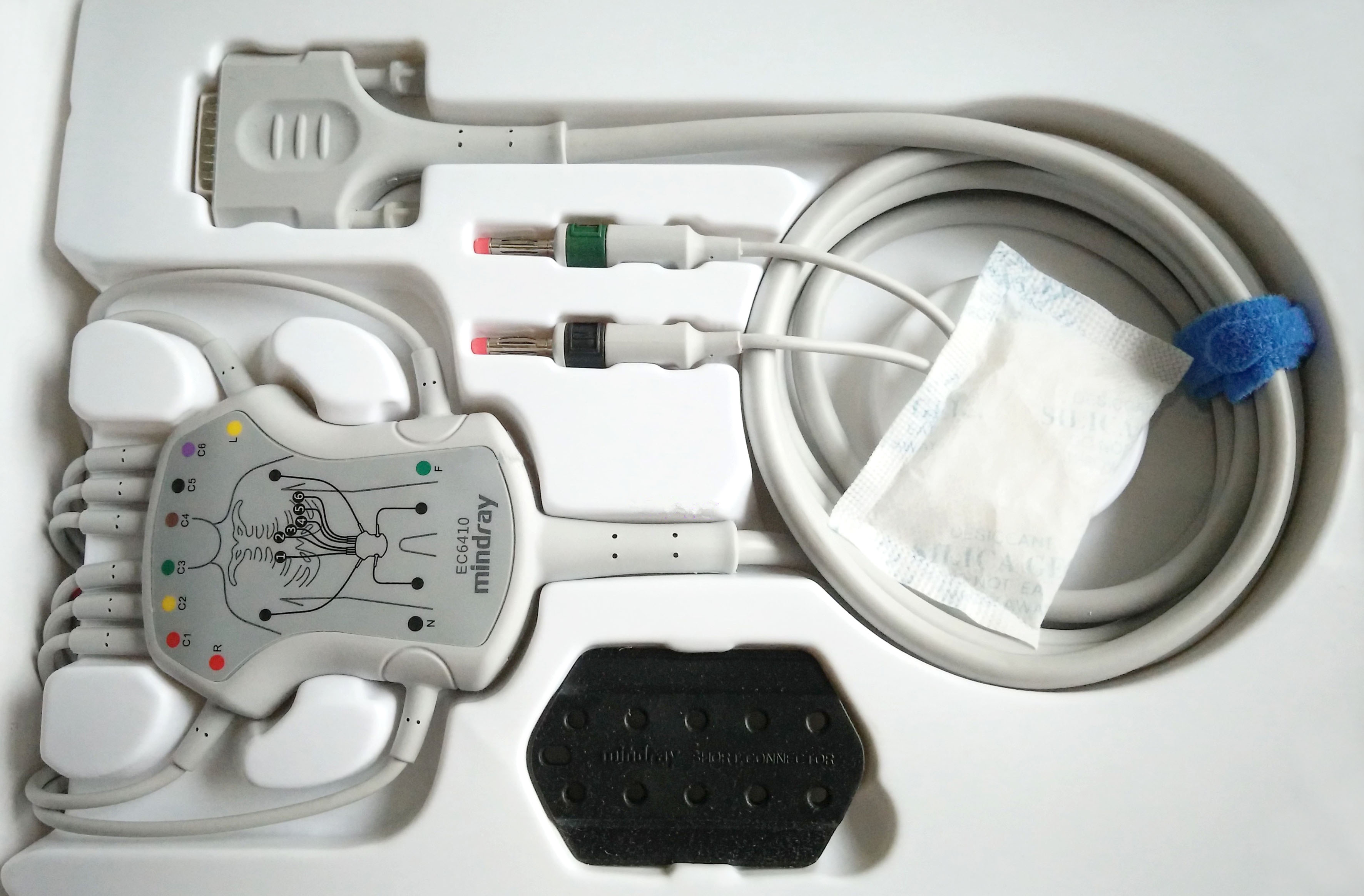 ЭКГ кабель пациента для Mindray BeneHeart R, R3, R12, 040-001644-00, EC6410, оригинал, штекеры banana 4мм