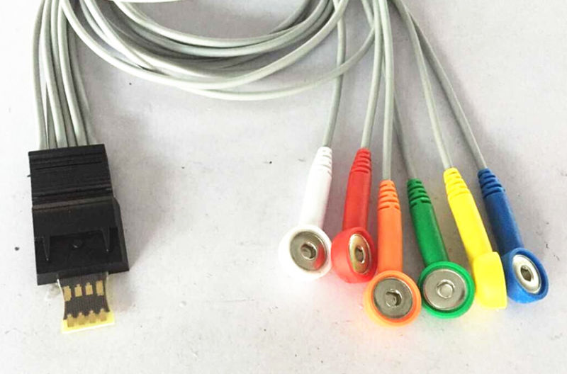 ЭКГ кабель пациента для суточного монитора по Холтеру Schiller  Microvit MT-100, MT-101, MT-190, MT-200, (2.400102), 6 отведений