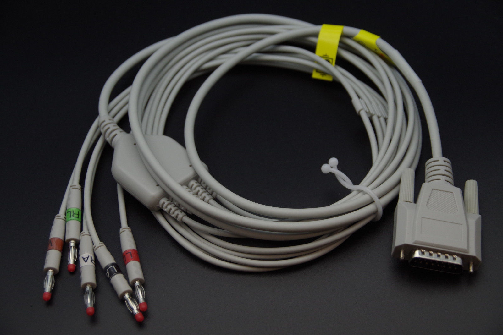ЭКГ кабель ветеринарный EDAN Cardiomaq VE-1010, VE-100, VE-300, MS1R-109826-A0, MS1R-109827-A0, 5 отведений