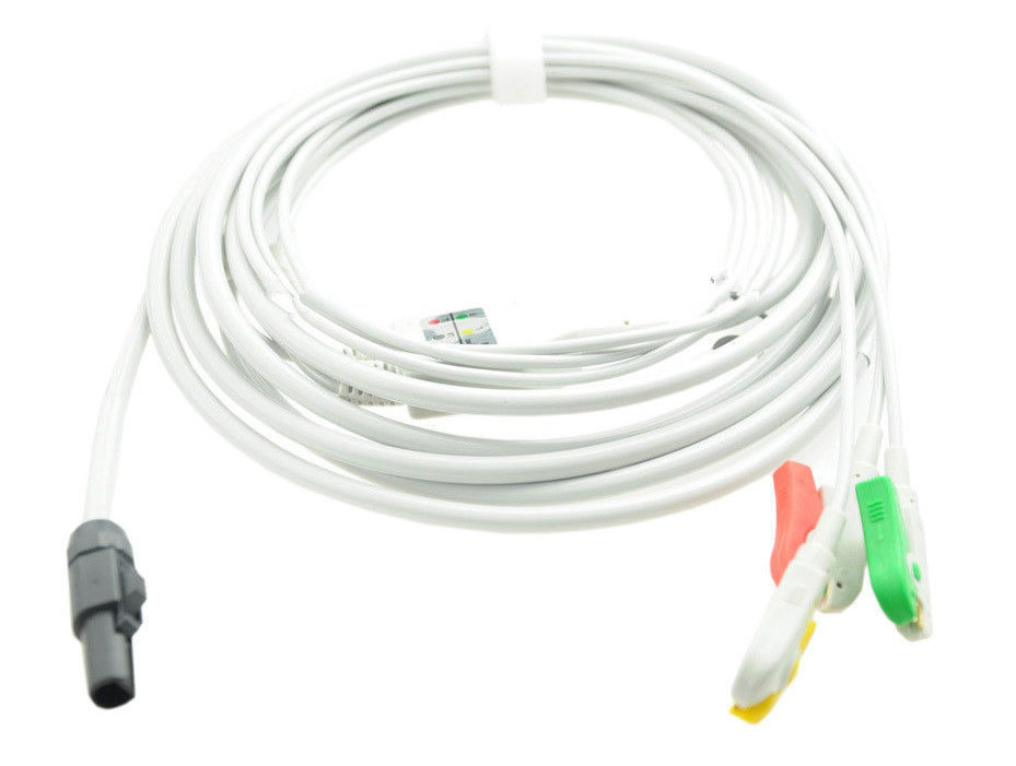 ЭКГ кабель отведений Welch Allyn Propaq LT, 9 Pins, 3 отведения, IEC, клипса