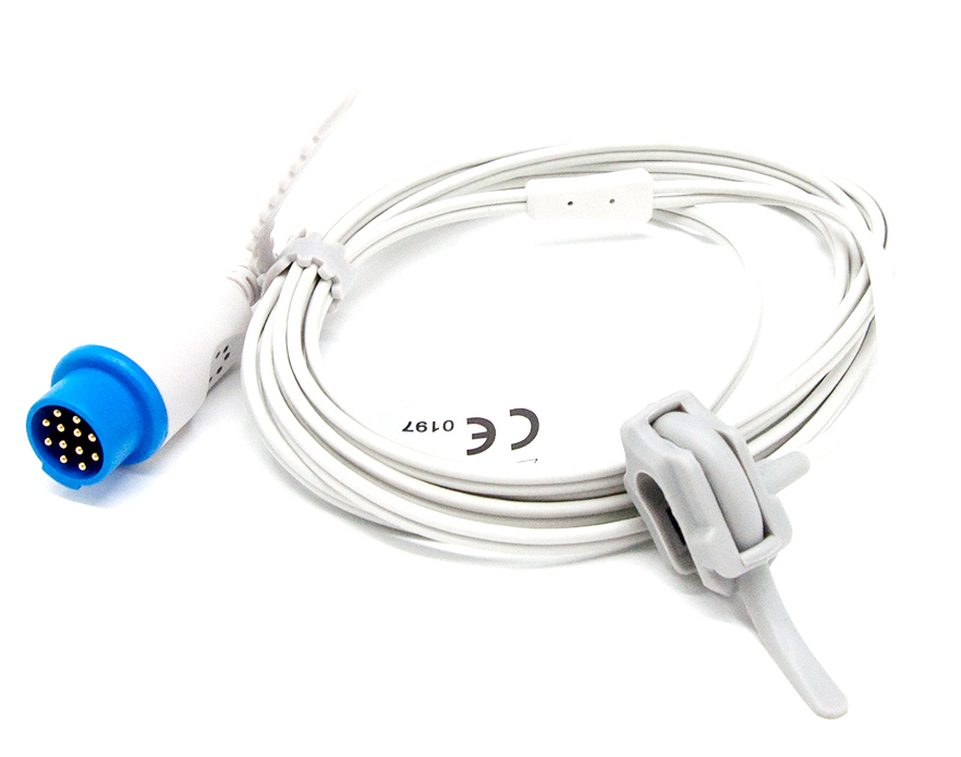Датчик пульсоксиметрический SpO2 для монитора пациента BLT Biolight A6000, A7000, M7000, M9500 Digital, 12 pin, неонатальный, застежка