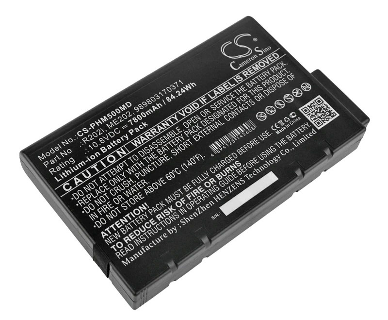 Аккумуляторная батарея для Philips Effica CM10, CM12, CM100, CM120, CM150, PageWriter TC20, TC30, TC50, TC70, 148x89x19мм, 10.8V, 7800mAh