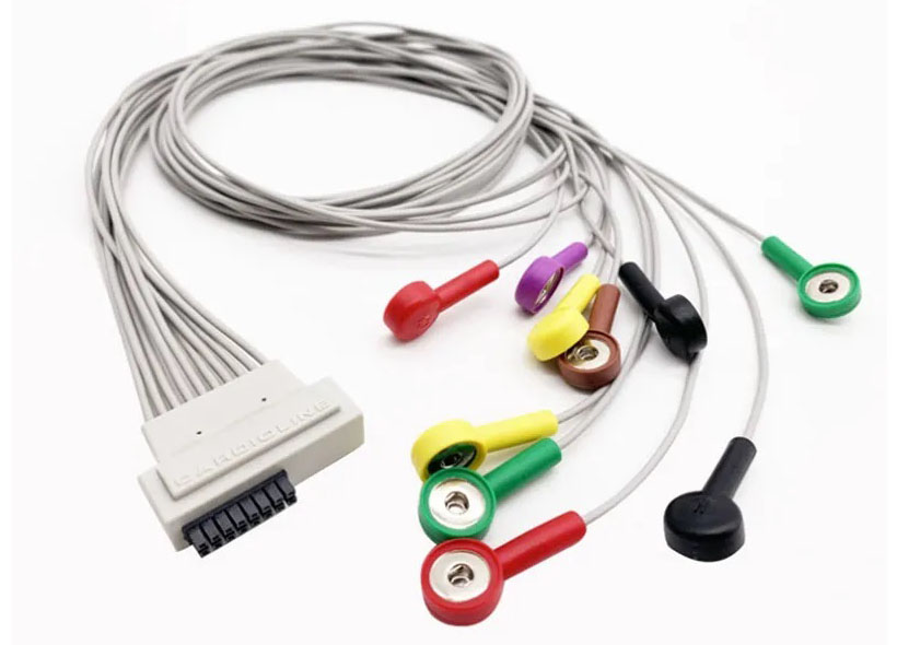 ЭКГ кабель пациента для суточного монитора по Холтеру Cardioline TouchECG HD, HD+, 10 отведений