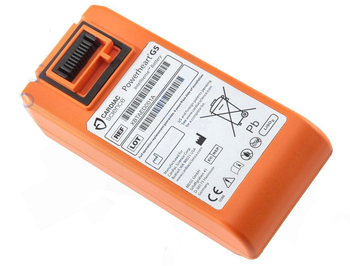 Аккумуляторная батарея для дефибриллятора Cardiac Science Powerheart AED G5, (XBTAED001A), 12V, 7750mAh