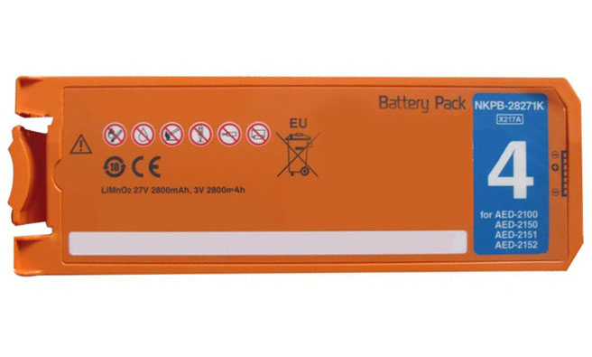 Аккумуляторная батарея для дефибриллятора Nihon Kohden AED-2100, AED-2150, AED-2151, AED-2152, NKPB-28271K, X217A
